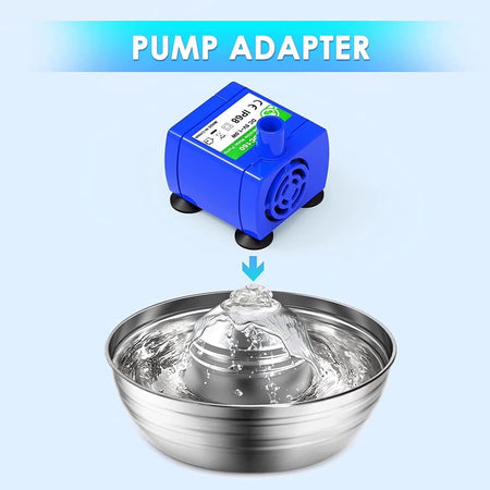 Replacement Pump for Cat Water Fountain, Ultra Quiet Long Lifespan Water Pump for Pet Water Fountain, Dog Water Bowl Dispenser For Cat & Dog