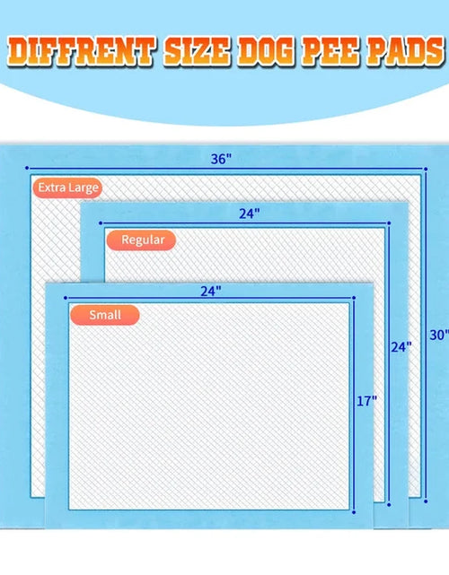 Load image into Gallery viewer, 150 Count Medium ( M 30" X 36") Super Absorbent Dog and Puppy Training Pads, Pet Diaper Pee Pads
