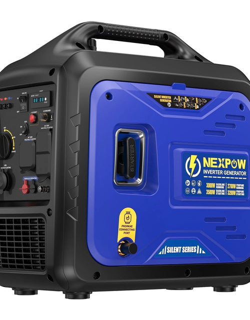 Load image into Gallery viewer, 3500W Portable Inverter Generator, Dual Fuel Super Quiet Generator, Eco-Mode Feature, Parallel Capability, EPA Compliant, Lightweight for Backup Home &amp; Camping
