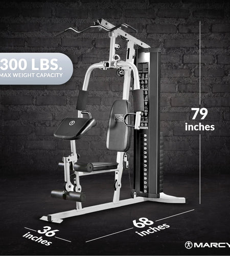 Home Gym Workout Station with Weights, Fully Body Training System