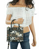 Mk Exotic Graphic Logo Brown Black