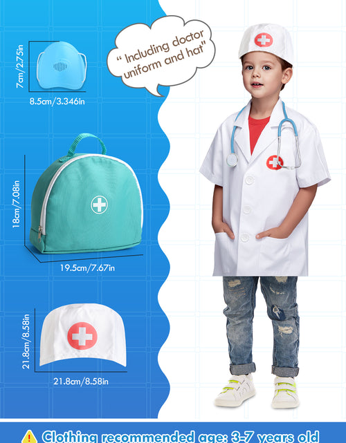 Load image into Gallery viewer, Doctor Kit for Kids Realistic, 36PCS Kids Doctor Kit Wooden, Doctor Pretend Playset
