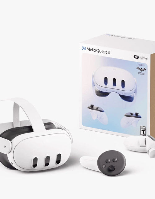 Load image into Gallery viewer, Quest 3 512GB | VR Headset — Thirty Percent Sharper Resolution — 2X Graphical Processing Power — Virtual Reality without Wires — Access to 40+ Games with a 3-Month Trial of  Horizon+
