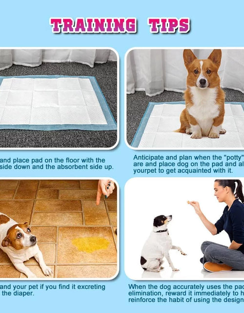 Load image into Gallery viewer, 150 Count Medium ( M 30" X 36") Super Absorbent Dog and Puppy Training Pads, Pet Diaper Pee Pads
