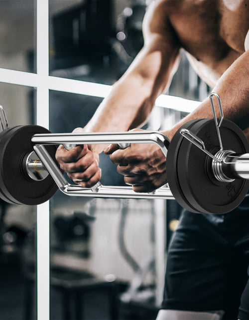 Load image into Gallery viewer, 700 LBS Olympic Triceps Bar with Knurled Handles for Squats, Deadlifts, Shrugs
