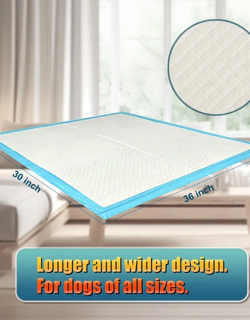 Load image into Gallery viewer, 150 Count Medium ( M 30" X 36") Super Absorbent Dog and Puppy Training Pads, Pet Diaper Pee Pads
