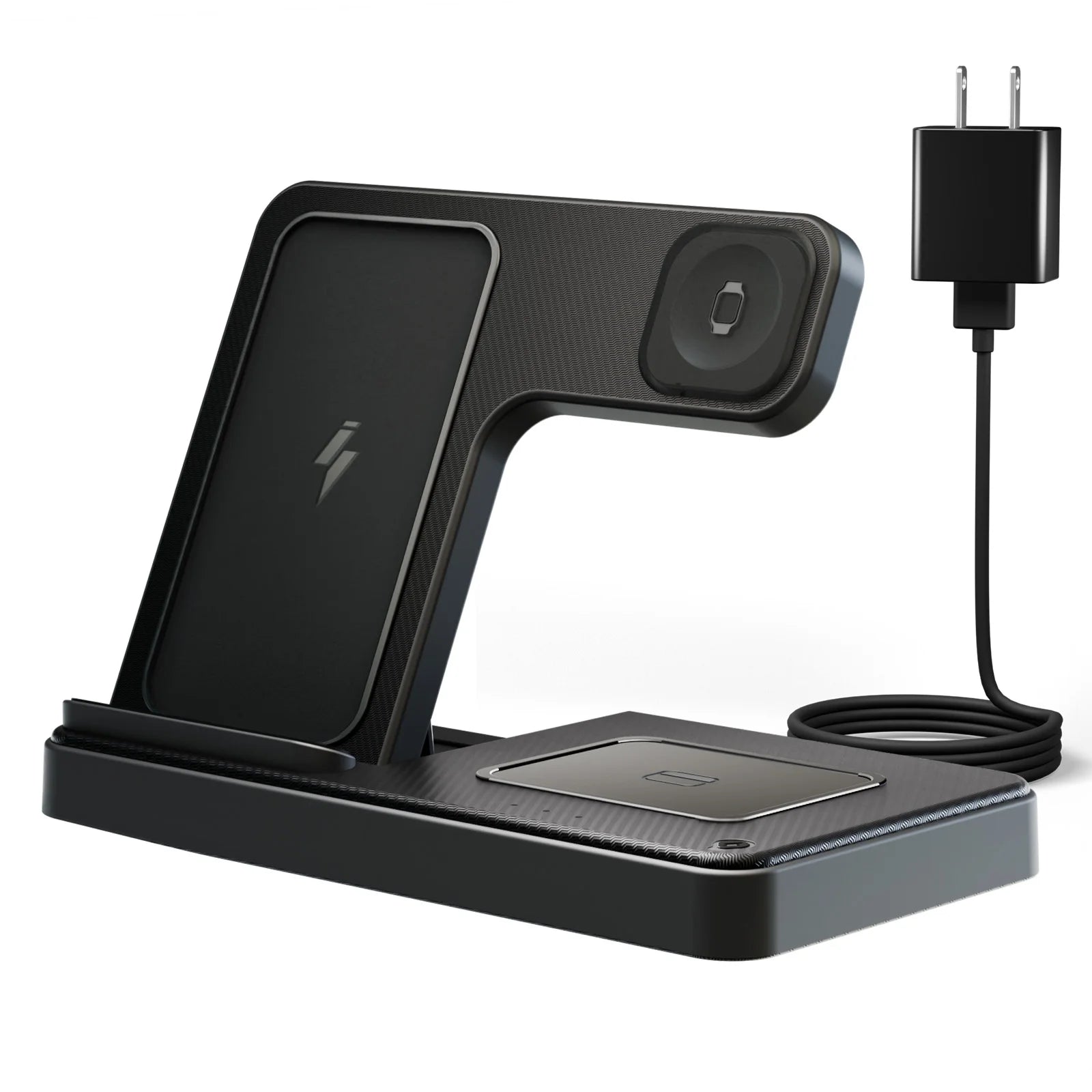 Wireless Charger,15W Wireless Charging Station Compatible with Iphone 17 16 15 14 13 12 11 8 Pro Max Mini plus X XR XS Max SE Plus,For Iwatch 10 9 8 7 6 5 4 3 2 SE Ultra,For Airpods 4 3 2