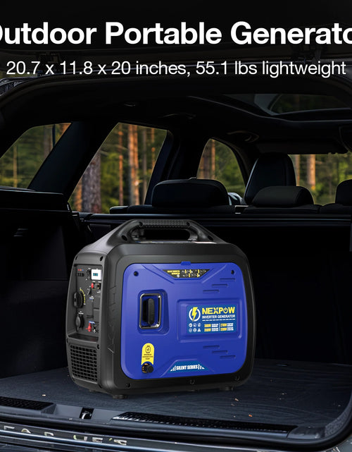Load image into Gallery viewer, 3500W Portable Inverter Generator, Dual Fuel Super Quiet Generator, Eco-Mode Feature, Parallel Capability, EPA Compliant, Lightweight for Backup Home &amp; Camping
