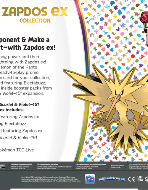 Load image into Gallery viewer, Trading Card Games Scarlet &amp; Violet 3.5 151 Collection Zapdos Ex - 4  Tgc Scarlet &amp; Violet—151 Booster Packs
