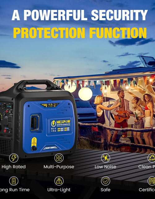 Load image into Gallery viewer, 3500W Portable Inverter Generator, Dual Fuel Super Quiet Generator, Eco-Mode Feature, Parallel Capability, EPA Compliant, Lightweight for Backup Home &amp; Camping
