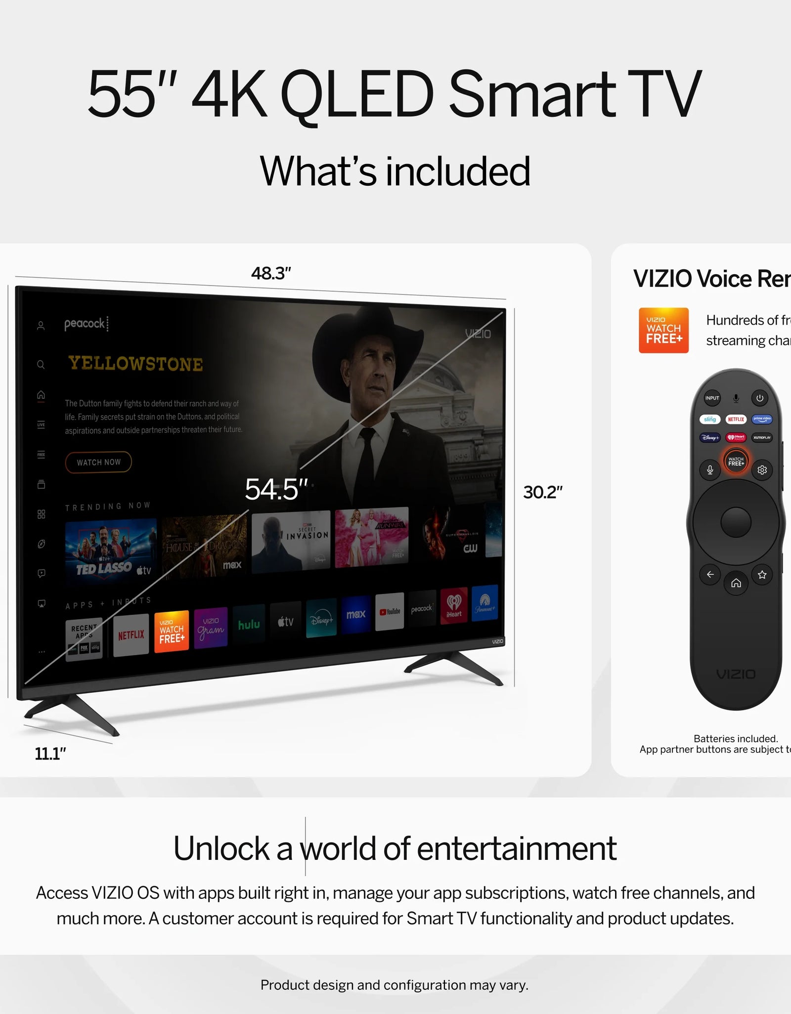 55" Class Quantum 4K QLED HDR Smart TV (M55Q6-L4)