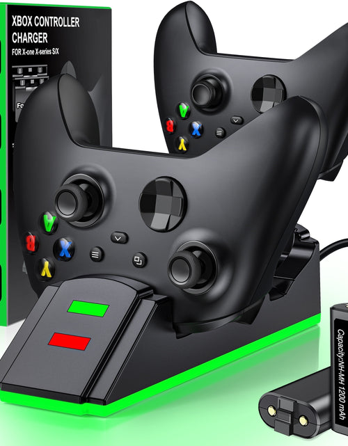 Load image into Gallery viewer, Xbox Controller Charger with 2 X 3600Mwh Rechargeable Battery Pack for Xbox Series X|S Controller
