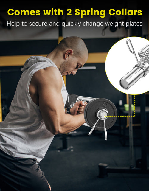 Load image into Gallery viewer, 700 LBS Olympic Triceps Bar with Knurled Handles for Squats, Deadlifts, Shrugs
