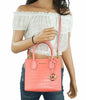 Grapefruit/Embossed Leather