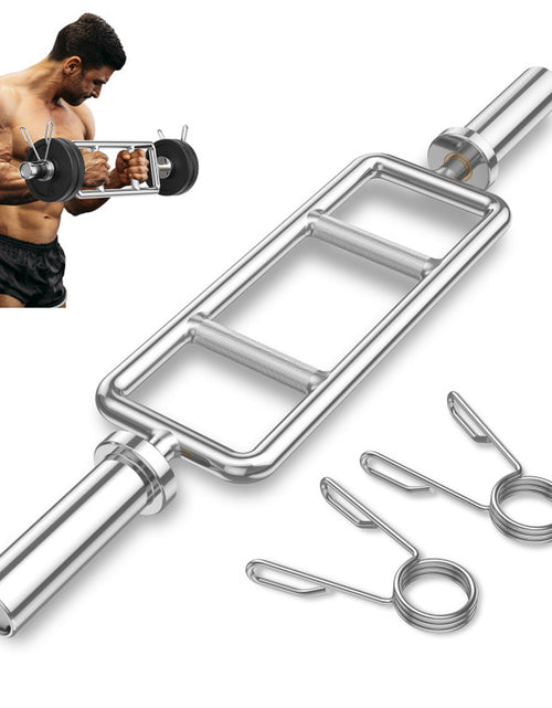 Load image into Gallery viewer, 700 LBS Olympic Triceps Bar with Knurled Handles for Squats, Deadlifts, Shrugs
