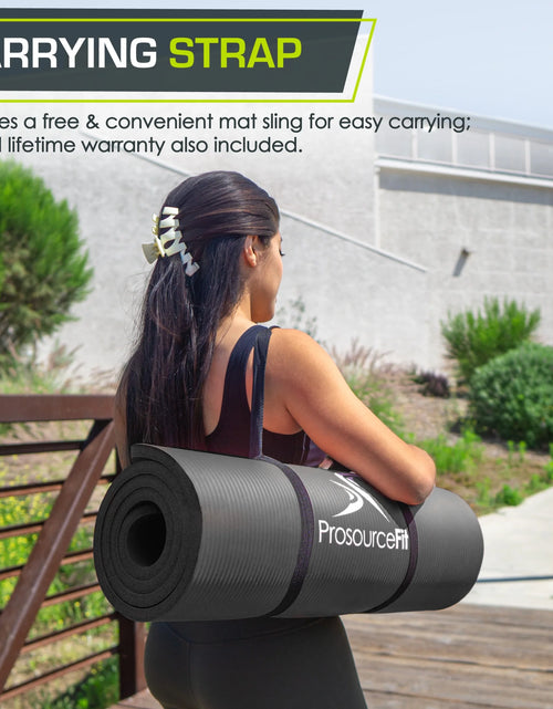 Load image into Gallery viewer, Extra Thick Yoga and Pilates Mat 1/2-Inch or 1-Inch Thick for Fitness
