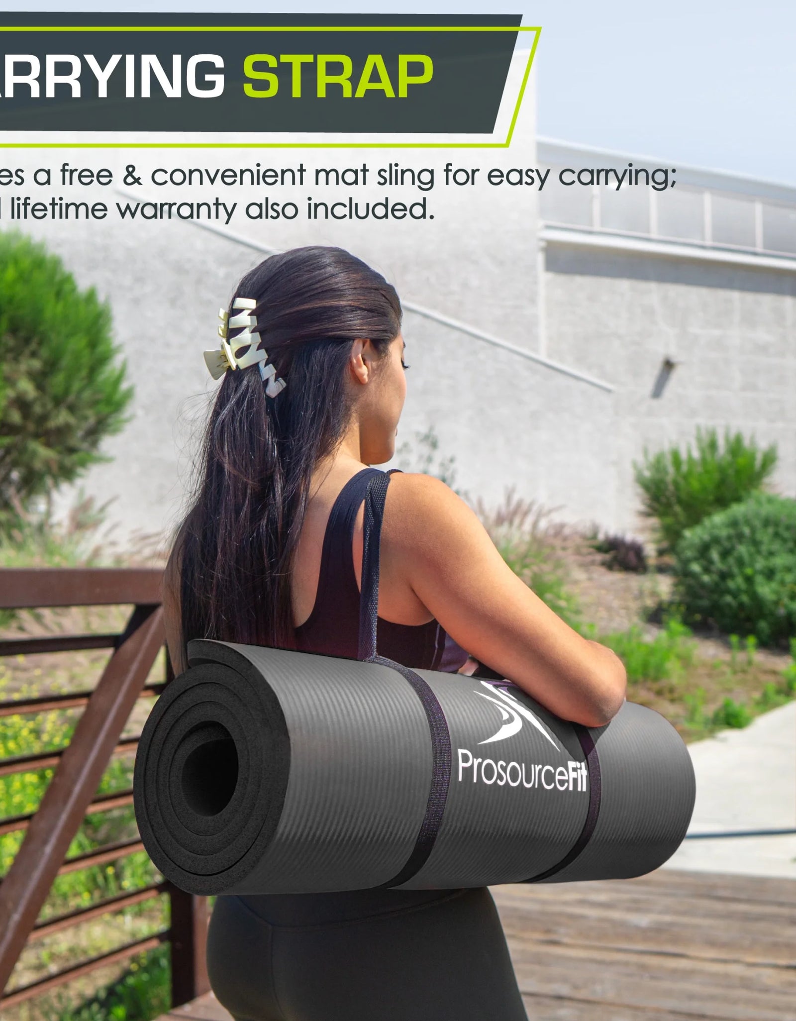 Extra Thick Yoga and Pilates Mat 1/2-Inch or 1-Inch Thick for Fitness