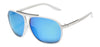 White - Ice Blue Mirror