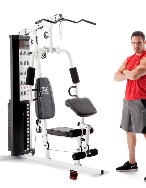 Load image into Gallery viewer, Home Gym Workout Station with Weights, Fully Body Training System
