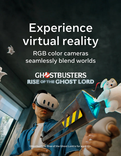 Load image into Gallery viewer, Quest 3 512GB | VR Headset — Thirty Percent Sharper Resolution — 2X Graphical Processing Power — Virtual Reality without Wires — Access to 40+ Games with a 3-Month Trial of  Horizon+
