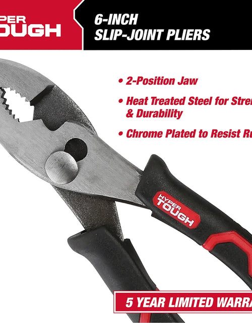 Load image into Gallery viewer, 6" Standard Slip Joint Pliers , Ergonomic Handle, 2-Position Jaw
